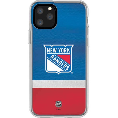 NHL New York Rangers Jersey iPhone 11 Pro Clear Case
