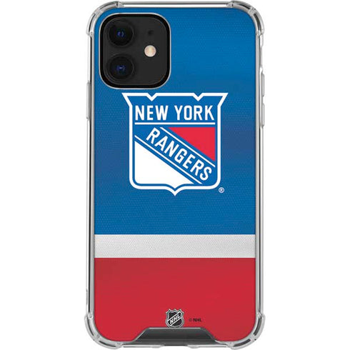 NHL New York Rangers Jersey iPhone 12 Clear Case