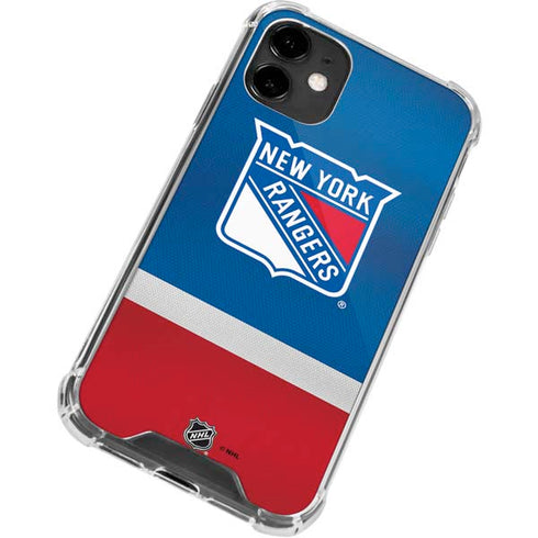 NHL New York Rangers Jersey iPhone 12 Clear Case