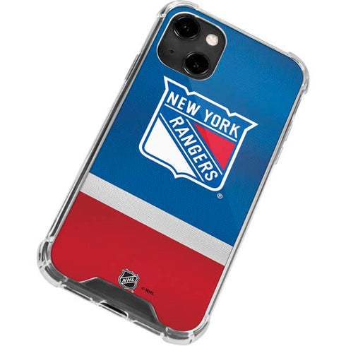 NHL New York Rangers Jersey iPhone 14 Clear Case