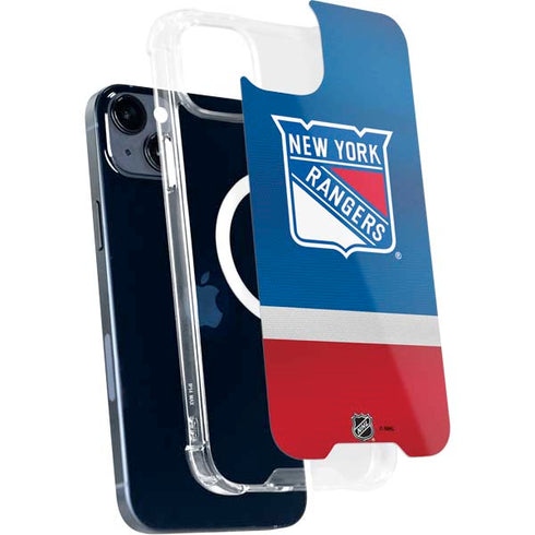 NHL New York Rangers Jersey iPhone 15 Plus MagSafe Case