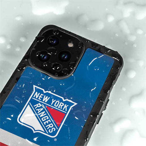NHL New York Rangers Jersey iPhone 15 Pro Waterproof Case