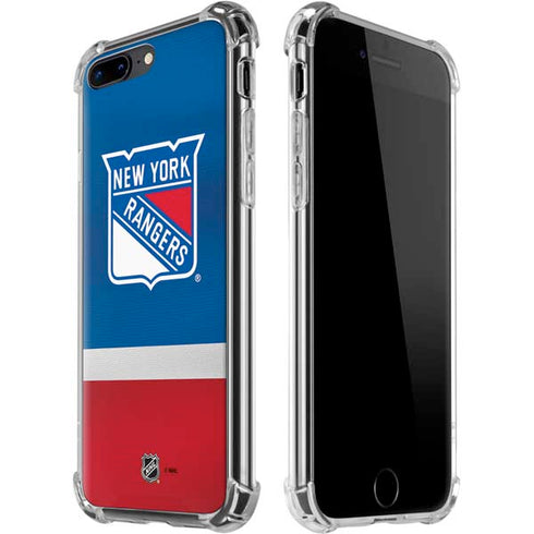 NHL New York Rangers Jersey iPhone 7/8 Plus Clear Case