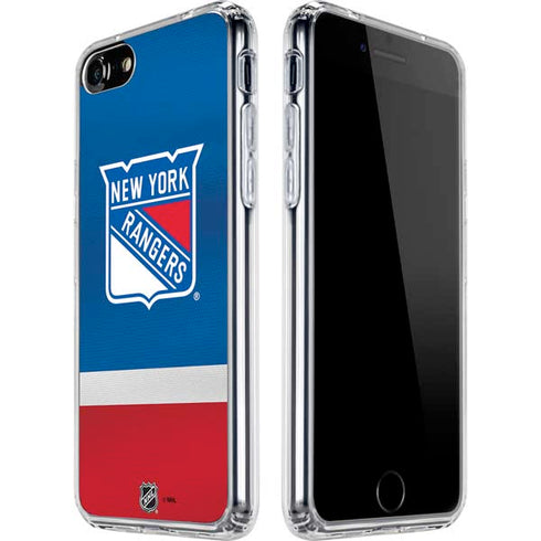 NHL New York Rangers Jersey iPhone SE (2nd & 3rd Gen) Clear Case