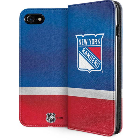NHL New York Rangers Jersey iPhone SE (2nd & 3rd Gen) Folio Case