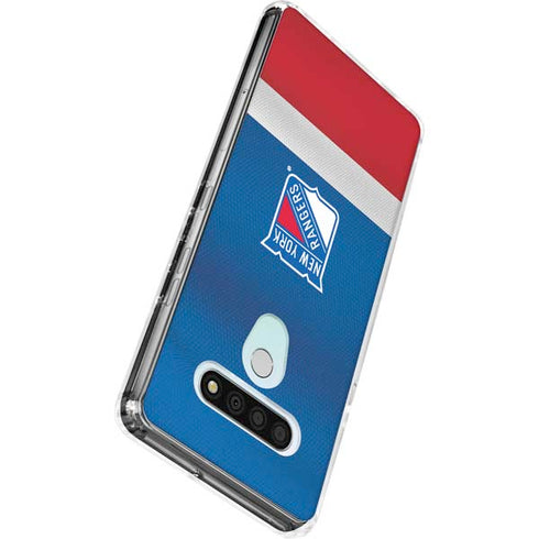 NHL New York Rangers Jersey LG Stylo 6 Clear Case