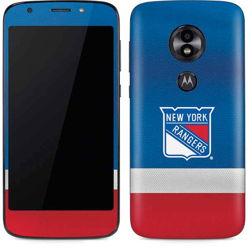 NHL New York Rangers Jersey Moto E5 Play Skin
