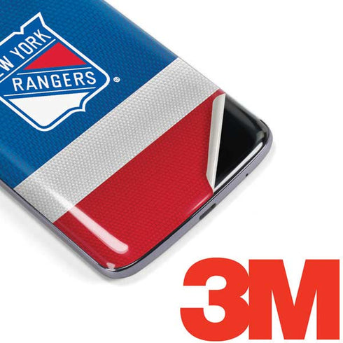 NHL New York Rangers Jersey Moto E5 Plus Skin