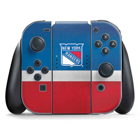NHL New York Rangers Jersey Nintendo Switch (2017-2021) Joy-Con Controller Skin