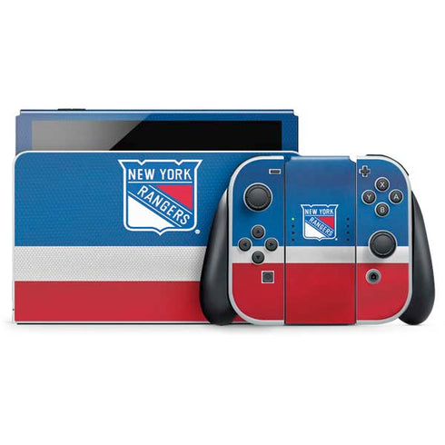 NHL New York Rangers Jersey Nintendo Switch OLED (2021) Skin