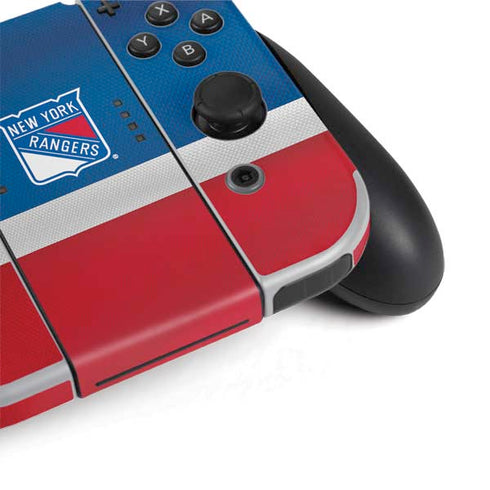 NHL New York Rangers Jersey Nintendo Switch OLED (2021) Skin