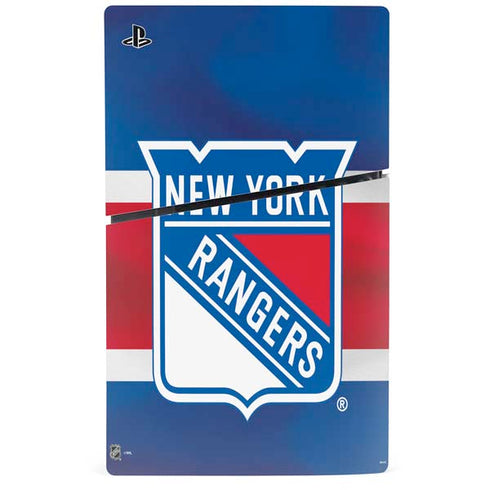 NHL New York Rangers Jersey PS5 Slim Disk Console Skin