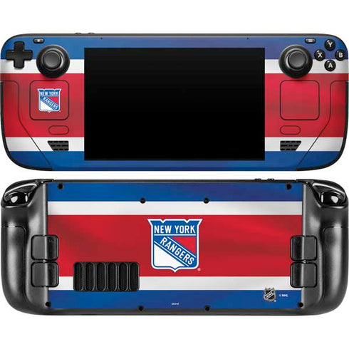 NHL New York Rangers Jersey Steam Deck Handheld Gaming Computer Skin