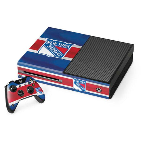 NHL New York Rangers Jersey Xbox One Console and Controller Bundle Skin