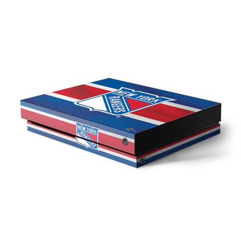NHL New York Rangers Jersey Xbox One X Console Skin