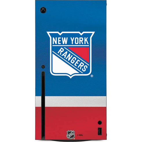 NHL New York Rangers Jersey Xbox Series X Console Skin