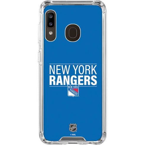 NHL New York Rangers Lineup Galaxy A30 Clear Case