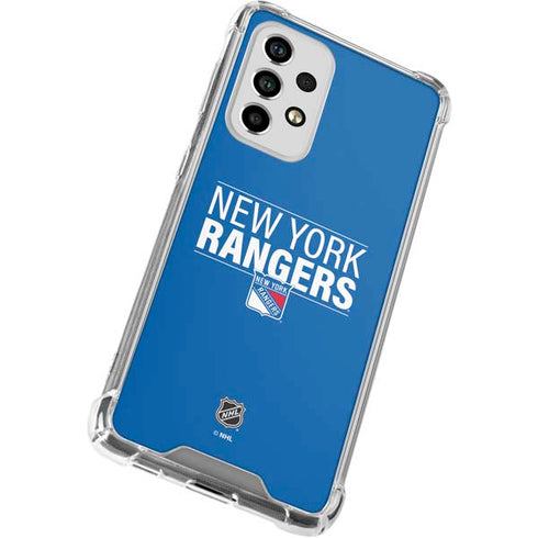 NHL New York Rangers Lineup Galaxy A53 5G Clear Case