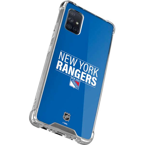 NHL New York Rangers Lineup Galaxy A71 5G Clear Case