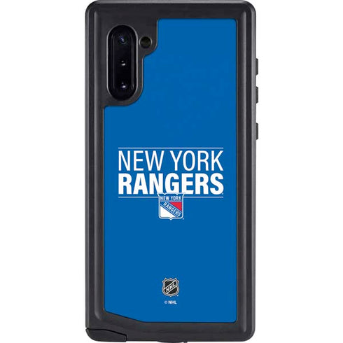 NHL New York Rangers Lineup Galaxy Note 10 Waterproof Case