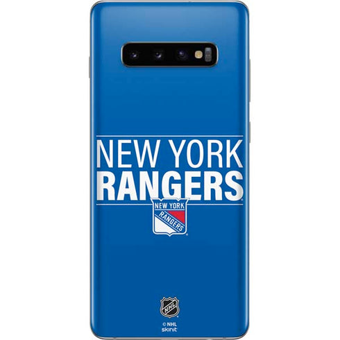 NHL New York Rangers Lineup Galaxy S10 Plus Skin