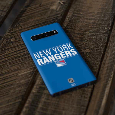NHL New York Rangers Lineup Galaxy S10 Plus Skin