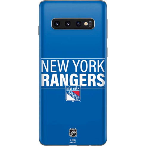 NHL New York Rangers Lineup Galaxy S10 Skin