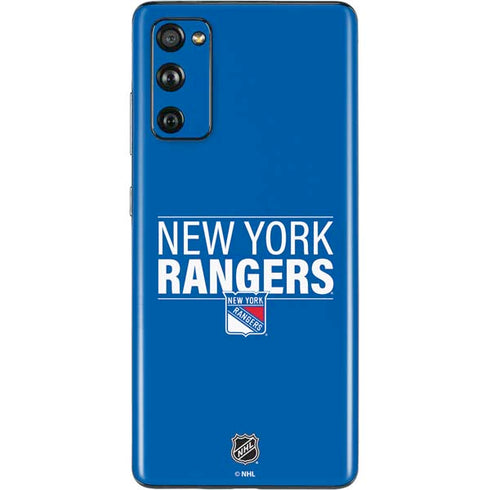 NHL New York Rangers Lineup Galaxy S20 Fan Edition Skin