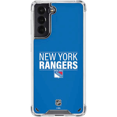NHL New York Rangers Lineup Galaxy S21 5G Clear Case