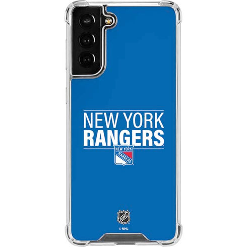 NHL New York Rangers Lineup Galaxy S21 FE Clear Case