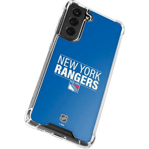 NHL New York Rangers Lineup Galaxy S21 FE Clear Case