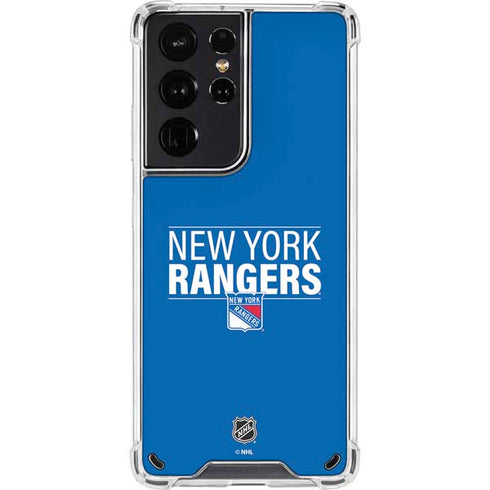 NHL New York Rangers Lineup Galaxy S21 Ultra 5G Clear Case