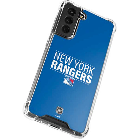 NHL New York Rangers Lineup Galaxy S22 Plus Clear Case