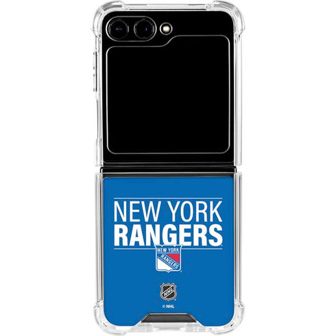 NHL New York Rangers Lineup Galaxy Z Flip5 5G Clear Case