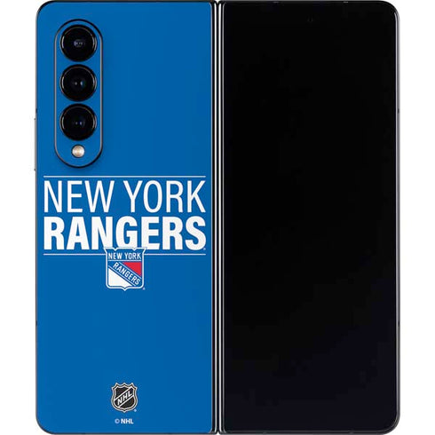 NHL New York Rangers Lineup Galaxy Z Fold4 5G Skin