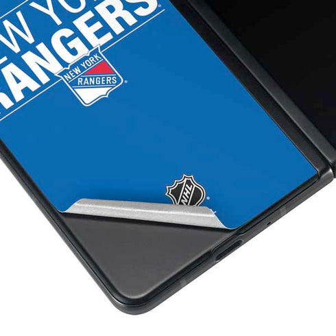 NHL New York Rangers Lineup Galaxy Z Fold4 5G Skin