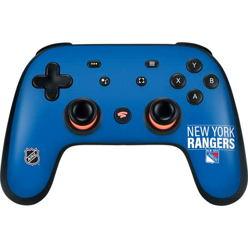 NHL New York Rangers Lineup Google Stadia Controller Skin
