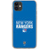 NHL New York Rangers Lineup iPhone 11 Clear Case