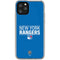 NHL New York Rangers Lineup iPhone 11 Pro Clear Case