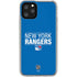NHL New York Rangers Lineup iPhone 11 Pro Clear Case