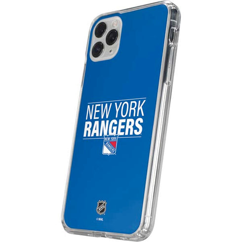 NHL New York Rangers Lineup iPhone 11 Pro Clear Case