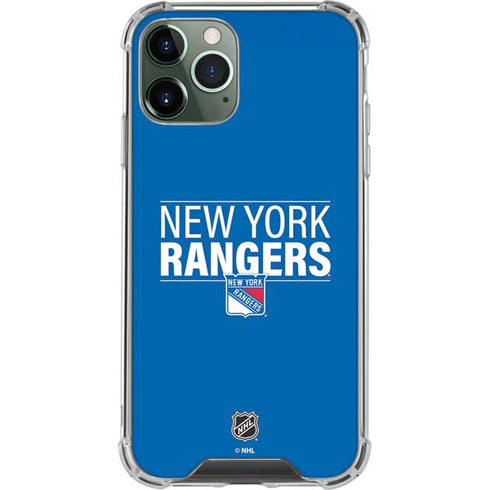 NHL New York Rangers Lineup iPhone 11 Pro Max Clear Case