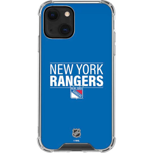NHL New York Rangers Lineup iPhone 13 Mini Clear Case