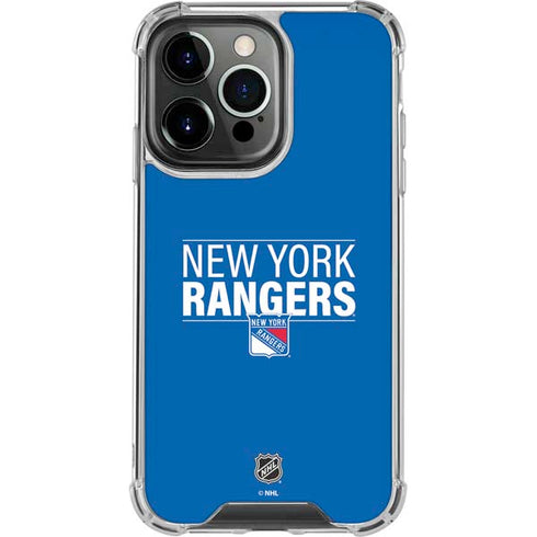NHL New York Rangers Lineup iPhone 13 Pro Clear Case