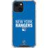 NHL New York Rangers Lineup iPhone 14 Clear Case