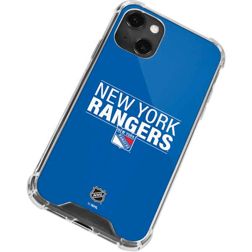 NHL New York Rangers Lineup iPhone 14 Plus Clear Case