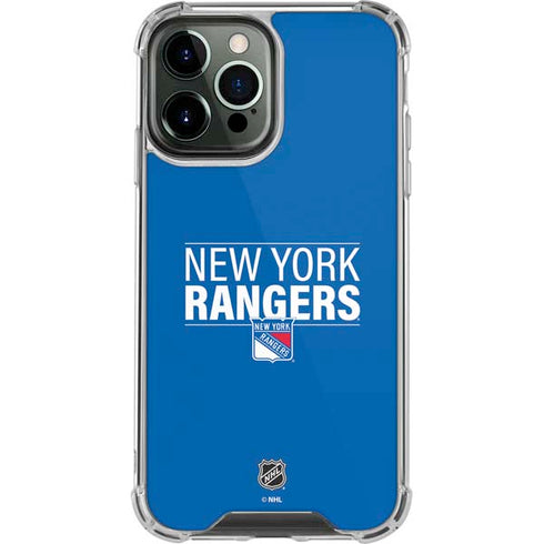 NHL New York Rangers Lineup iPhone 14 Pro Max Clear Case