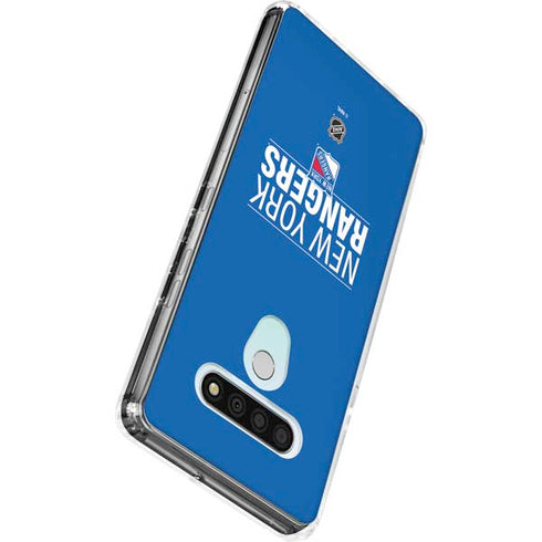 NHL New York Rangers Lineup LG Stylo 6 Clear Case