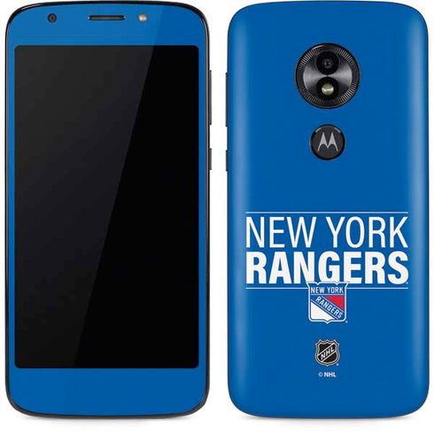NHL New York Rangers Lineup Moto E5 Play Skin