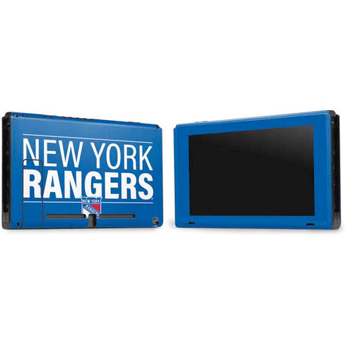 NHL New York Rangers Lineup Nintendo Switch Bundle Skin